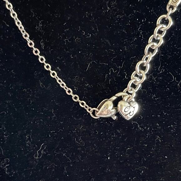 Brighton half crystal bangle half chain bracelet small - Picture 6 of 8